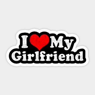 I Love My Girlfriend Sticker